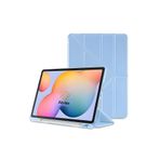 Fibaks Samsung Galaxy Tab S7 Fe S8 Plus T970/x800/t733/t737/t736 12.4" Kalem Bölme Arka Silikon Kapak Kılıf