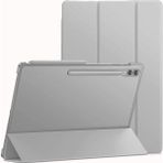 Fibaks Samsung Galaxy Tab S9 Fe Plus 12.4 Inch Uyumlu Smart Kapak Katlanabilir Koruyucu Kapak Tablet Kılıfı - Glx S9FE+ - Gri