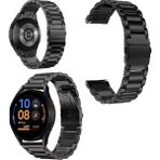Fibaks Samsung Galaxy Watch Gear S3 Kordon Paslanmaz Çelik Stainless Steel Baklalı Ayarlanabilir Akıllı Saat Kordonu - Siyah - Galaxy Gear S3