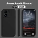 Fibaks Xiaomi Mi 13T Pro Kadife Lansman Soft Yumuşak Liquid Silikon Kamera Korumalı Kılıf - Siyah