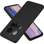 Fibaks Xiaomi Mi 15 Ultra Kılıf Kadife Lansman Soft Yumuşak Liquid Silikon Kamera Korumalı Kapak - Siyah