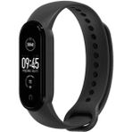Fibaks Xiaomi Mi Band 7 Silikon Kordon Kayış Bileklik - Siyah