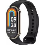 Fibaks Xiaomi Mi Band 8 Kordon Akıllı Bileklik Kordonu Klasik Renkli Silikon Kayış Bileklik - Siyah