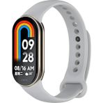 Fibaks Xiaomi Mi Band 8/9 Kordon Akıllı Bileklik Kordonu Klasik Renkli Silikon Kayış Bileklik - Gri