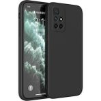 Fibaks Xiaomi Redmi 10 2022 Kamera Çıkıntılı Içi Kadife Lansman Yumuşak Dokulu Silikon Kılıf - Siyah