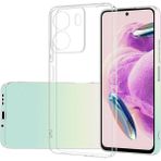 Fibaks Xiaomi Redmi 13C Kılıf Renksiz Şeffaf Yumuşak Ince Esnek Silikon Kapak