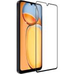 Fibaks Xiaomi Redmi 13C Uyumlu Tam Kapatan Tamperli Cam Ekran Koruyucu Kırılmaz Cam - Şeffaf