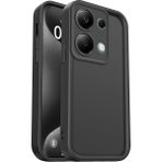 Fibaks Xiaomi Redmi Note 13 Pro 5g Kılıf Kamera Korumalı Yumuşak Dokulu Darbe Emici Siyah Silikon Kapak