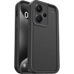Fibaks Xiaomi Redmi Note 13 Pro Plus Kılıf Kamera Korumalı Yumuşak Dokulu Darbe Emici Siyah Silikon Kapak
