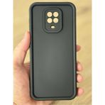 Fibaks Xiaomi Redmi Note 9s/9 Pro Kılıf Kamera Korumalı Yumuşak Dokulu Darbe Emici Siyah Silikon Kapak - Redmi Note 9 Pro