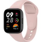 Fibaks Xiaomi Redmi Watch 3 Kordon Akıllı Saat Bileklik Kordonu Yumuşak Silikon Kayış - RM Watch 3 - Pudra