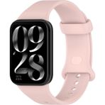 Fibaks Xiaomi Smart Band 9 Pro Uyumlu Yüksek Kalite Silikon Kordon Kayış Akıllı Saat Kordon Bileklik - Pembe