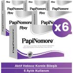 Fibay 6 Kutu Papinomore 60 Kapsül (Aktive Heksoz Korele Bileşik, Ganoderma, Yeşil Çay Ekstresi Içeren Multivitamin ve Mineral Kompleksi)