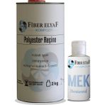 Fiber Elyaf Kompozit Polyester Tamir Kiti 2 Kg Kobalt İçerir Hızlandırıcı ve Dondurucu ile