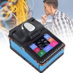 Fiber Füzyon Ekleyici, Yüksek Doğruluklu Optik Fiber Füzyon Ekleyici Kaynak Makinesi Aleti, Otomatik Odak Hızlı 8s Ekleme 18s Isıtma 5.5 Inç Ekranlı
