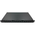 FIBER OPTIK PATCH PANEL ( 1U 12 PORT SC DUBLEX, RAYLI KIZAKLI ÇEKMECE, MODULER YUVALI ) - BOŞ - SC FİBER PANEL