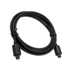 Fiber Optik Ses Kablosu Siyah, Ses Çubuğu, Stereo Sistem, Ev Sineması, Konsol Bağlamak İçin Ses Kablosu, - 2 Metre
