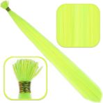 Fiber Sentetik Boncuk Kaynaklık Renkli Saç - Neon Sarı - 100 Adet