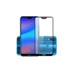 FiberAksesuar Huawei P20 Lite 9d Tam Tam Kaplayan Koruma Full Kapatan Kavisli Kırılmaz Cam Ekran Koruyucu