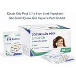 Fiberliz Çocuk Göz Pedi 5.7 x 8 cm Steril Yapışkanlı Göz Bandı Çocuk Göz Kapama Pedi 50 Adet 1 Kutu