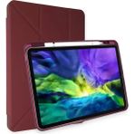 Fiberliz Newface Apple iPad Air 4 10.9 Kılıf Kalemlikli Mars Tablet Kılıfı - Mürdüm