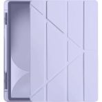 Fiberliz Newface Apple iPad Pro 11 (2024) Kılıf Kalemlikli Hugo Tablet Kılıfı - Lila