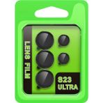 Fiberliz Newface Samsung Galaxy S23 Ultra Raze Metal Kamera Lens - Siyah