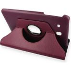 Fiberliz Newface Samsung Galaxy T560 Tab E 9.7 Kılıf 360 Tablet Deri Kılıf - Mürdüm