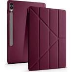 Fiberliz Newface Samsung Galaxy X610 Tab S9 Fe Plus 12.4 Kılıf Kalemlikli Mars Tablet Kılıfı - Mürdüm
