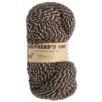 Fibra Natura Shepherd's Own El Örgü İpi 100 gr 40010 Kahverengi Krem