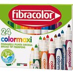 Fibracolor 10640Sw024Sc Fibracolor Colormaxi Jumbo Keçeli Kalem 24 Renk