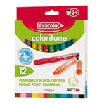 Fibracolor 19540 Coloritone Kalın 12'li Keçeli Kalem