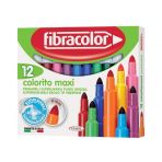 Fibracolor Colorito Maxi Kalın 12 Renk Keçeli Kalem