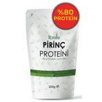 Fibrelle Pirinç Proteini Tozu 250gr Yüksek Protein Oranı %80 Protein