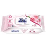 Fibril 100 Yaprak Gül Plastik Kapaklı Tekli Pk Islak Havlu Mendil
