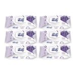 Fibril 100 Yaprak Lavanta Plastik Kapaklı 6'lı Set 600 Yaprak Islak Havlu Mendil