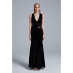 FICKLE HEARTS Bellatrix Maxi Elbise Siyah 36