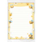 Ficksy A5 Arı Bloknot Çizgili Defter - 50 Yaprak - Memopad - Notepad - Not Defteri - Not Kağıdı
