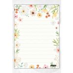 Ficksy A5 Çiçek Bloknot Çizgili Defter - 50 Yaprak - Memopad - Notepad - Not Defteri - Not Kağıdı