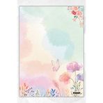 Ficksy A5 Çiçek Bloknot Çizgisiz Defter - 50 Yaprak - Memopad - Notepad - Not Defteri - Not Kağıdı