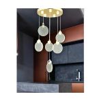 Fico Home Luxury Modern Sarkıt Altılı Power Led Avize Şık Görsellik Katar Gold Sarı