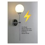 Fico Home Modern Aplik Duvar Aplik Glop Camlı E-27 Duy Metal Gövde Elektrik İle Çalışır