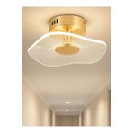 Fico Home Modern Led Avize Plafonyer Tavan Avize Hol Antre Mutfak Avizesi French Gold 19Cm Çap