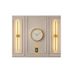 Fico Home Modern Pilli Aplik 70 Cm Dekoratif Ledli 1 Adet Aç Kapa Butonlu Kablosuz Pil Hediyeli Eskitme Gold