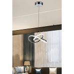 Fico Home Modern Tekli Sarkıt Power Led Avize Krom Kaplama Ledli Avize