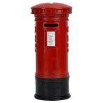 Fictory Para Deposit Box-Vintage Metal Londra Kırmızı Telefon Hücreği Kumbara Para Depozit Kutu Bozuk Bank Hediye Dekorasyon