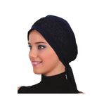 fidan bone Dantel Bandana Lacivert Hazır Türban Tesettür Bone FDN590-107