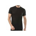Fidan Erkek Sıfır Yaka Fanila, Kısa Kollu,%100 Pamuk, Siyah, 2XL Beden