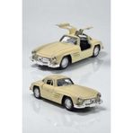 Fidan oyuncak Klasik Metal Çek Bırak Oyuncak Model Araba Mercedes-Benz 300SL – Açılır Martı Kanadı Kapılar ( Bej )