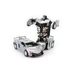 Fidan oyuncak Transformers Robot Çek Bırak Kendiliğinden Robota Dönüşen Lamborghini Araba Gri
